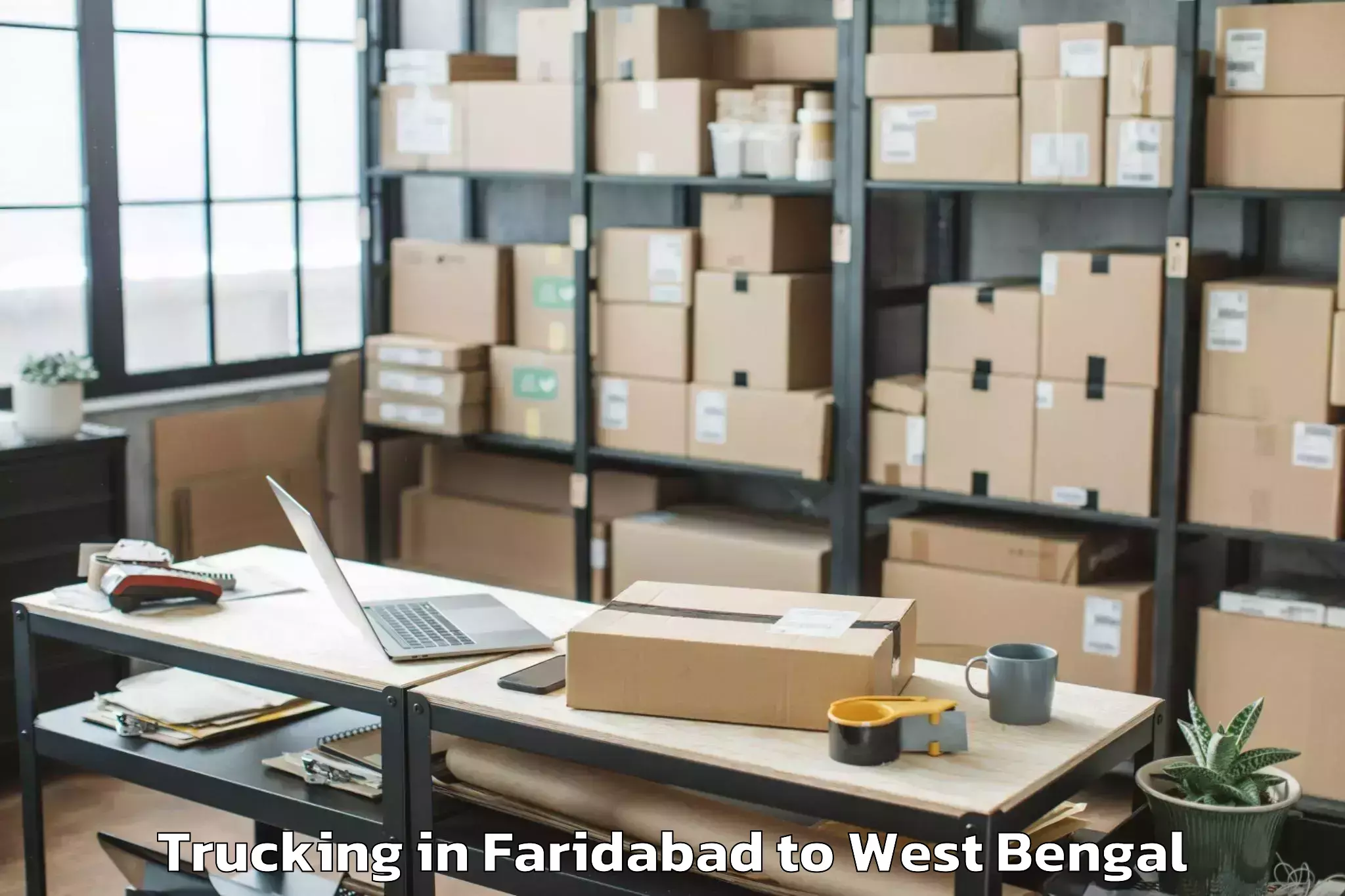 Top Faridabad to The West Bengal National Unive Trucking Available